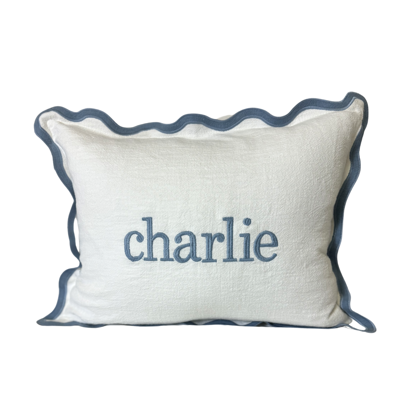 12x16 Mini Scalloped Pillow Cover Rooney Embroidery