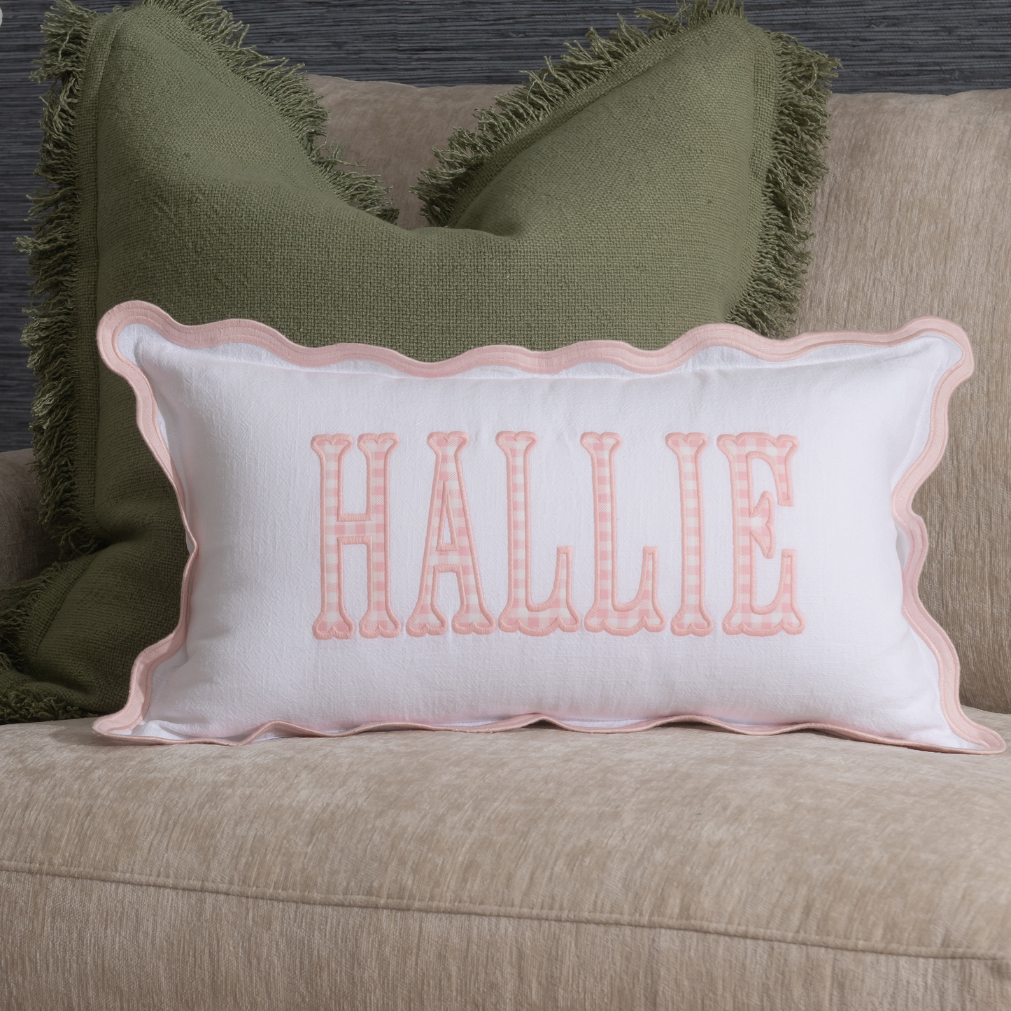 12x20 Scalloped Pillow Cover