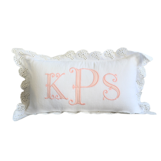 12x20 Eyelet Pillow Cover